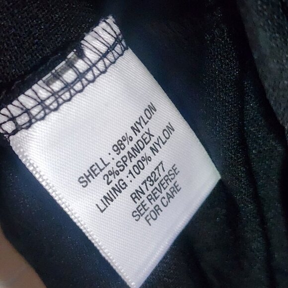 Croft & Barrow Top Womens Size 2X Solid All Black Lace Overlay 3/4 Sleeve Nwt - Picture 8 of 9